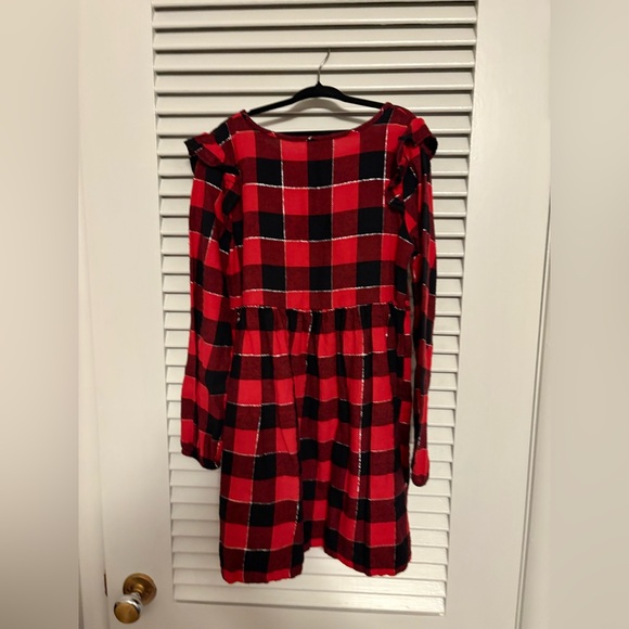 Jumping Beans girl’s plaid flannel dress - Picture 2 of 4